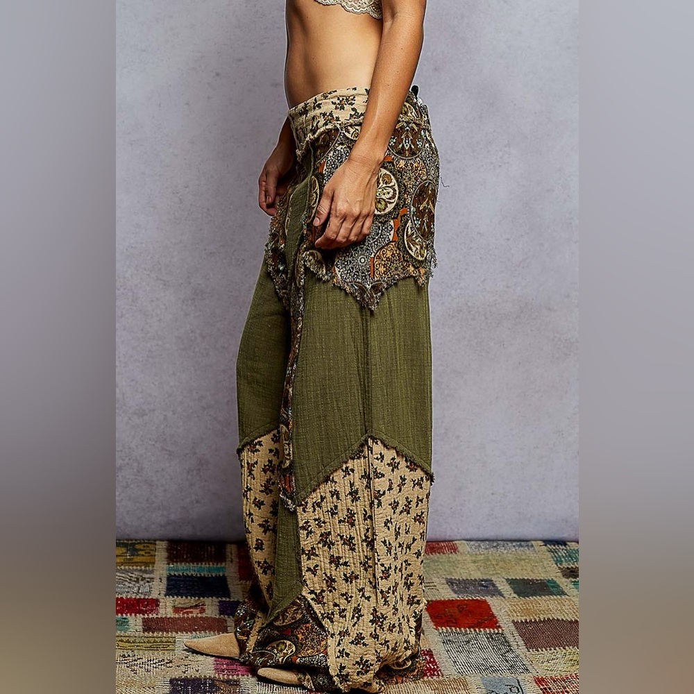 POL pants in Olive and Beige - Picture 2 of 5